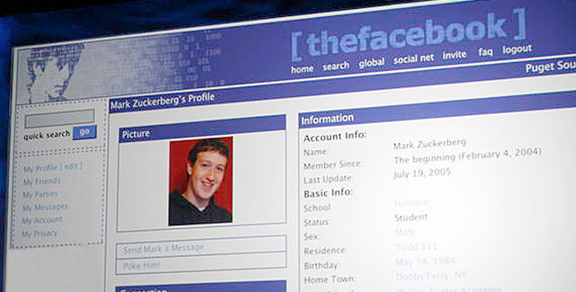 theFacebook-Mark Zuckerberg pagina
